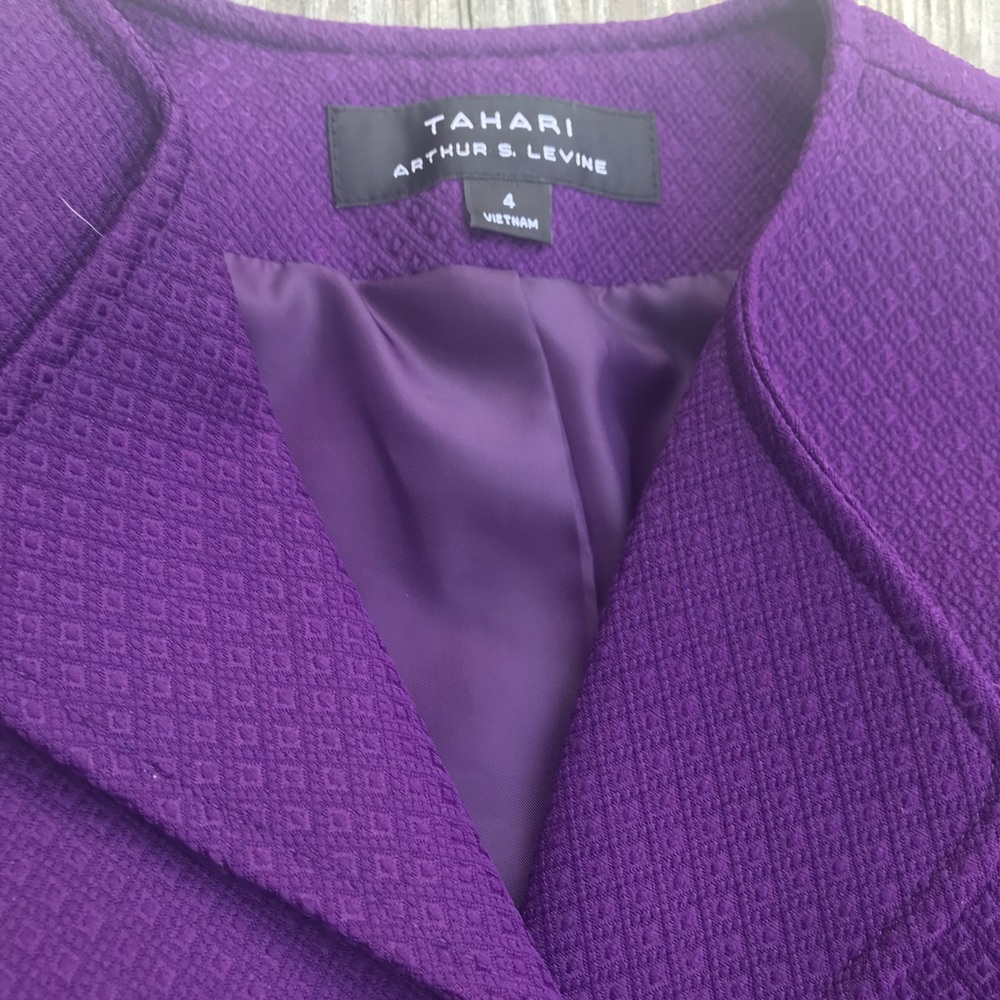 Tahari Open Drape Front Jacket size 4